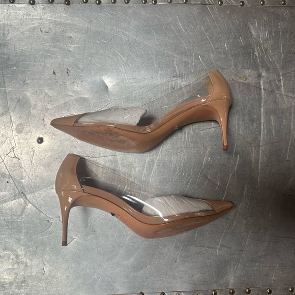 Schutz Garthy heels tan transparent 10.5 - Picture 2 of 3